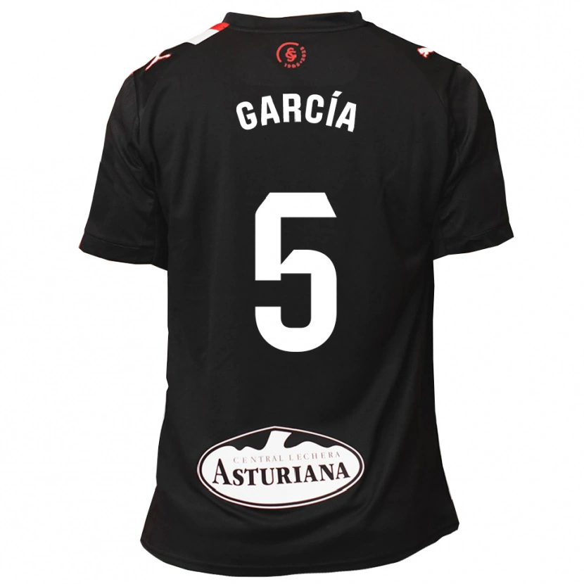 Danxen Damen Pablo García #5 Schwarz Weiß Auswärtstrikot Trikot 2025/26 T-Shirt