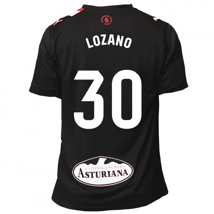 Danxen Damen Álex Lozano #30 Schwarz Weiß Auswärtstrikot Trikot 2025/26 T-Shirt
