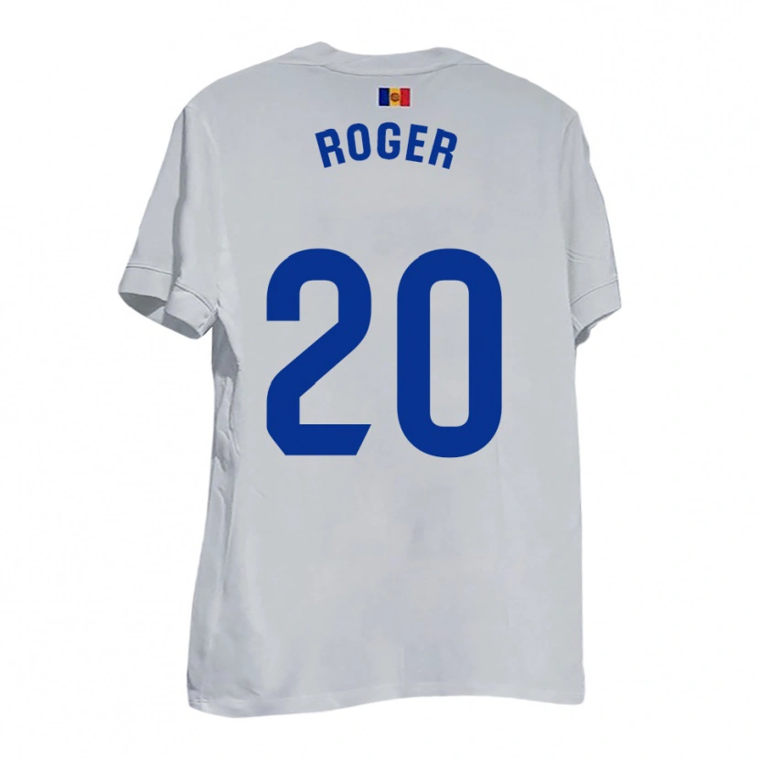 Danxen Damen Roger #20 Weiß Blau Gelb Auswärtstrikot Trikot 2025/26 T-Shirt