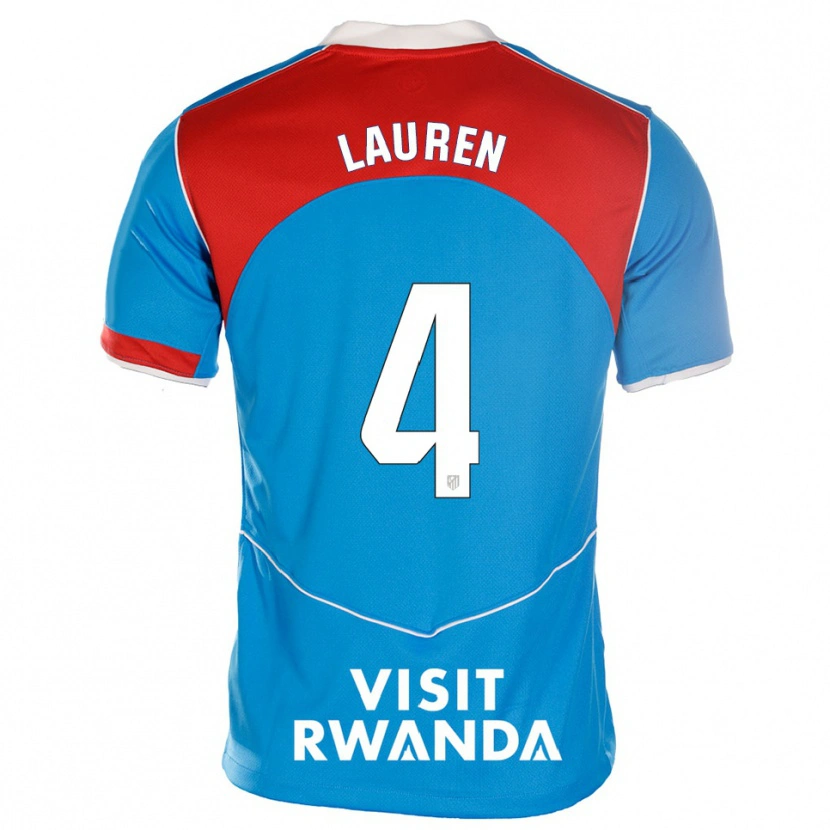 Danxen Damen Lauren Eduarda Leal Costa #4 Blau Weiß Ausweichtrikot Trikot 2025/26 T-Shirt