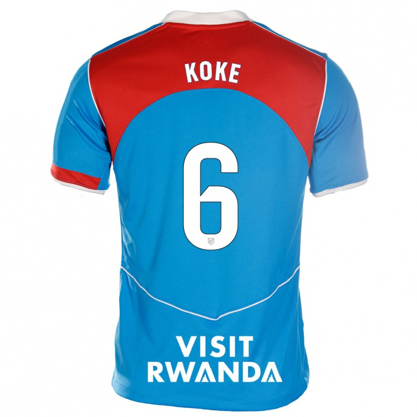 Danxen Damen Koke #6 Blau Weiß Ausweichtrikot Trikot 2025/26 T-Shirt