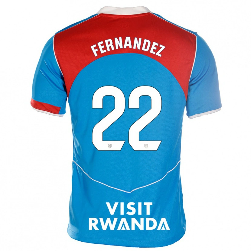 Danxen Damen David Fernández #22 Blau Weiß Ausweichtrikot Trikot 2025/26 T-Shirt