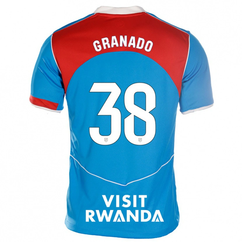 Danxen Damen Adrian Granado #38 Blau Weiß Ausweichtrikot Trikot 2025/26 T-Shirt