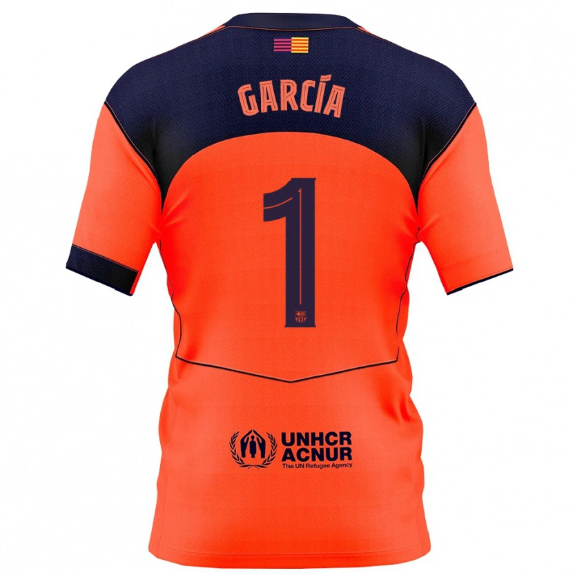 Danxen Damen Joan García #1 Orange Marine Ausweichtrikot Trikot 2025/26 T-Shirt