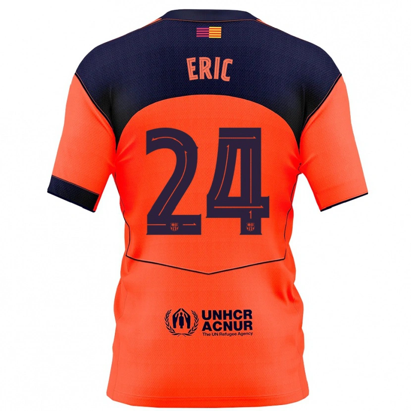 Danxen Damen Eric García #24 Orange Marine Ausweichtrikot Trikot 2025/26 T-Shirt