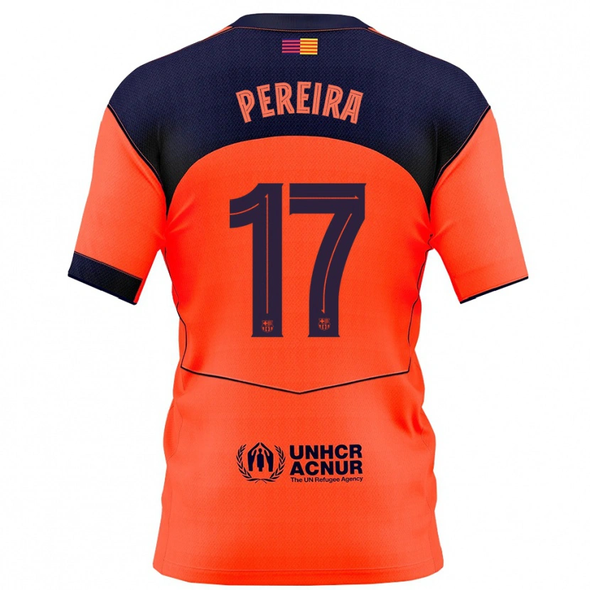 Danxen Damen Andrea Pereira #17 Orange Marine Ausweichtrikot Trikot 2025/26 T-Shirt