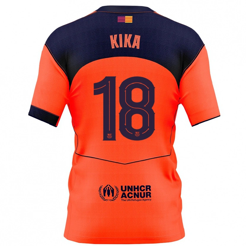 Danxen Damen Kika Nazareth #18 Orange Marine Ausweichtrikot Trikot 2025/26 T-Shirt