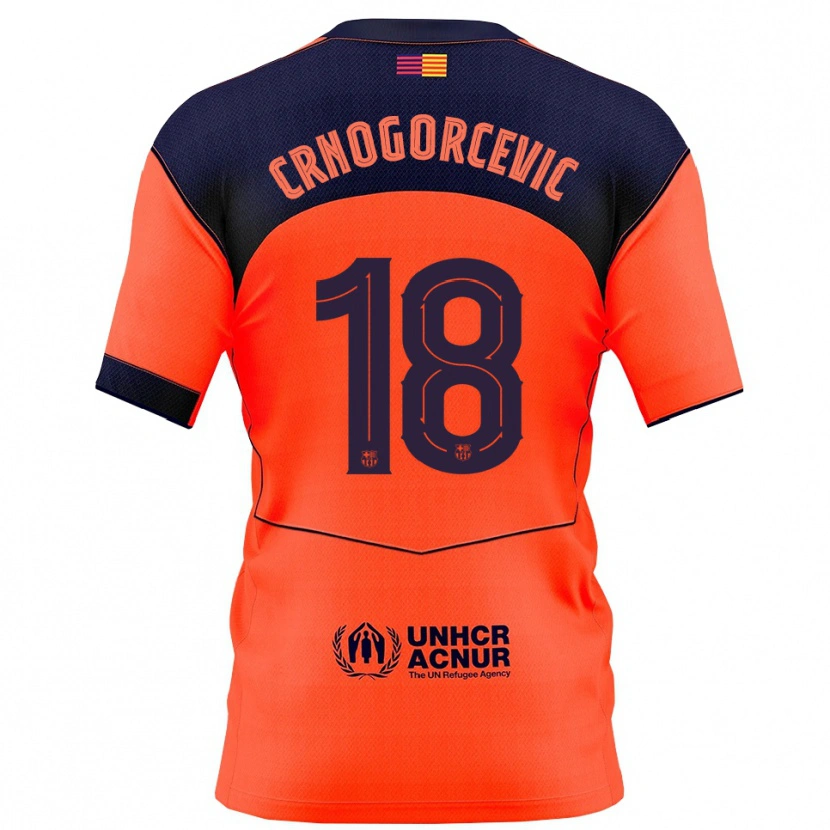 Danxen Damen Ana-Maria Crnogorcevic #18 Orange Marine Ausweichtrikot Trikot 2025/26 T-Shirt