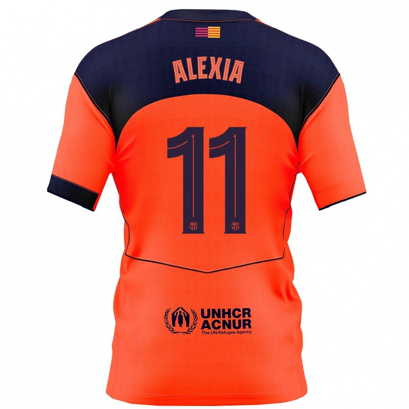 Danxen Damen Alexia Putellas #11 Orange Marine Ausweichtrikot Trikot 2025/26 T-Shirt