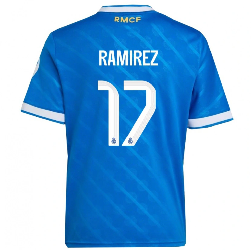 Danxen Damen Darío Ramírez #17 Blau Weiß Ausweichtrikot Trikot 2025/26 T-Shirt