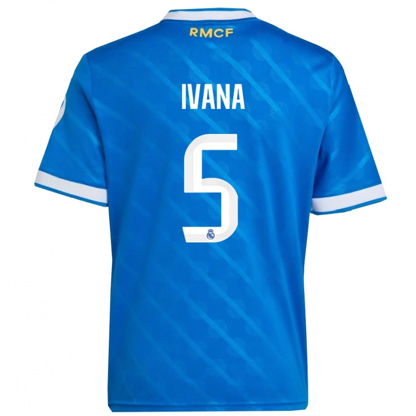 Danxen Damen Ivana Andres #5 Blau Weiß Ausweichtrikot Trikot 2025/26 T-Shirt
