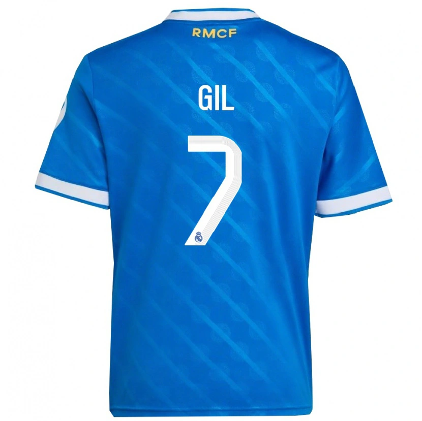 Danxen Damen Iker Gil #7 Blau Weiß Ausweichtrikot Trikot 2025/26 T-Shirt