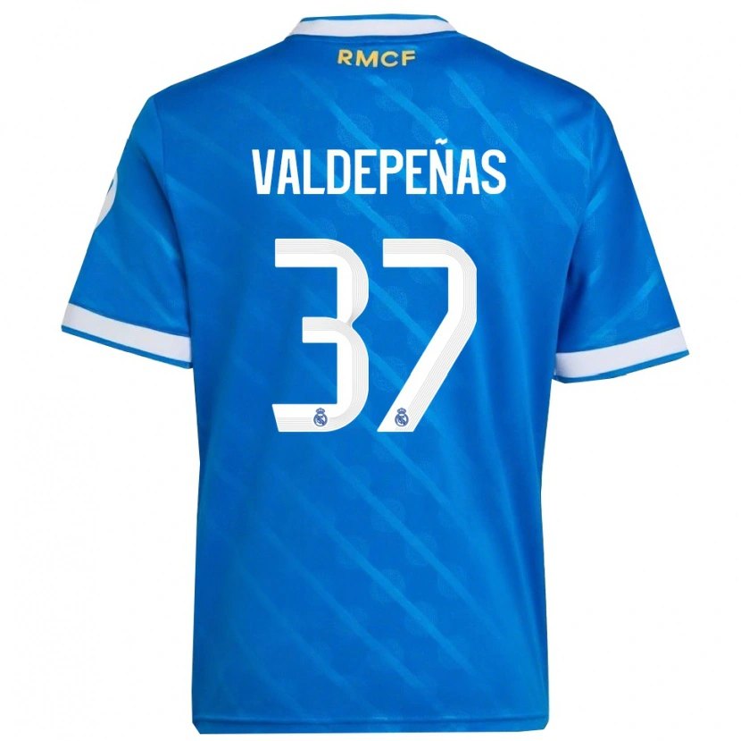 Danxen Damen Víctor Valdepeñas #37 Blau Weiß Ausweichtrikot Trikot 2025/26 T-Shirt