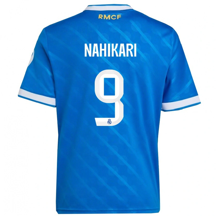 Danxen Damen Nahikari Garcia #9 Blau Weiß Ausweichtrikot Trikot 2025/26 T-Shirt