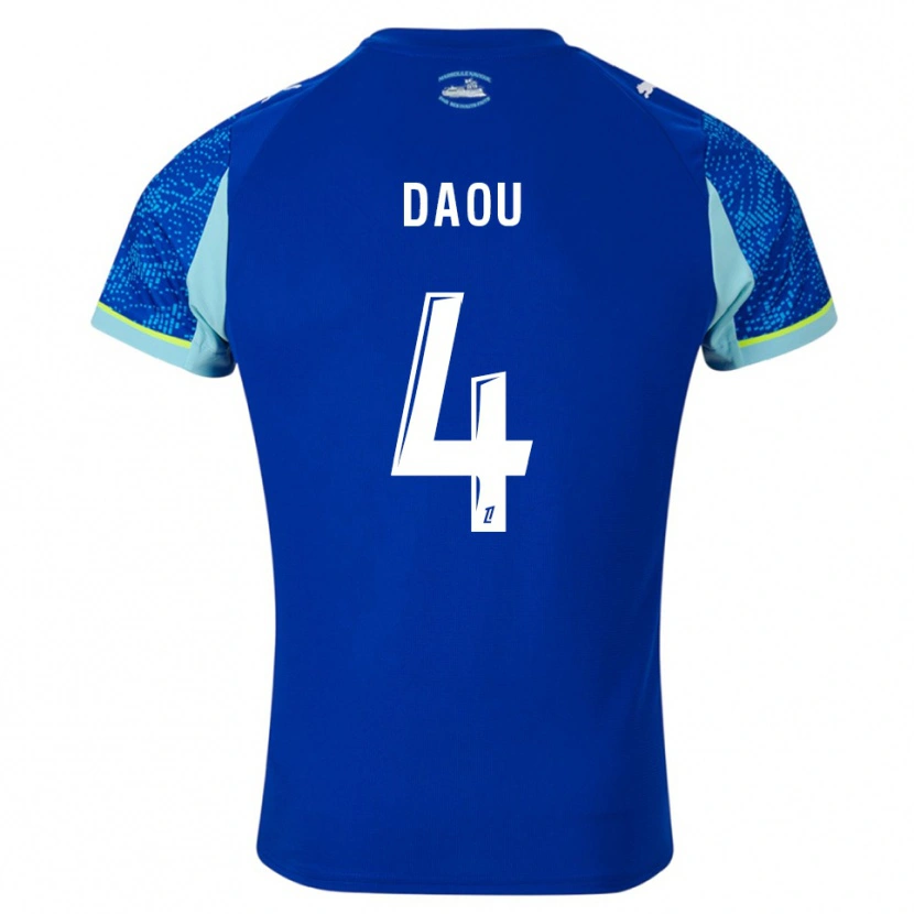 Danxen Damen Raimane Daou #4 Himmelblau Weiß Ausweichtrikot Trikot 2025/26 T-Shirt