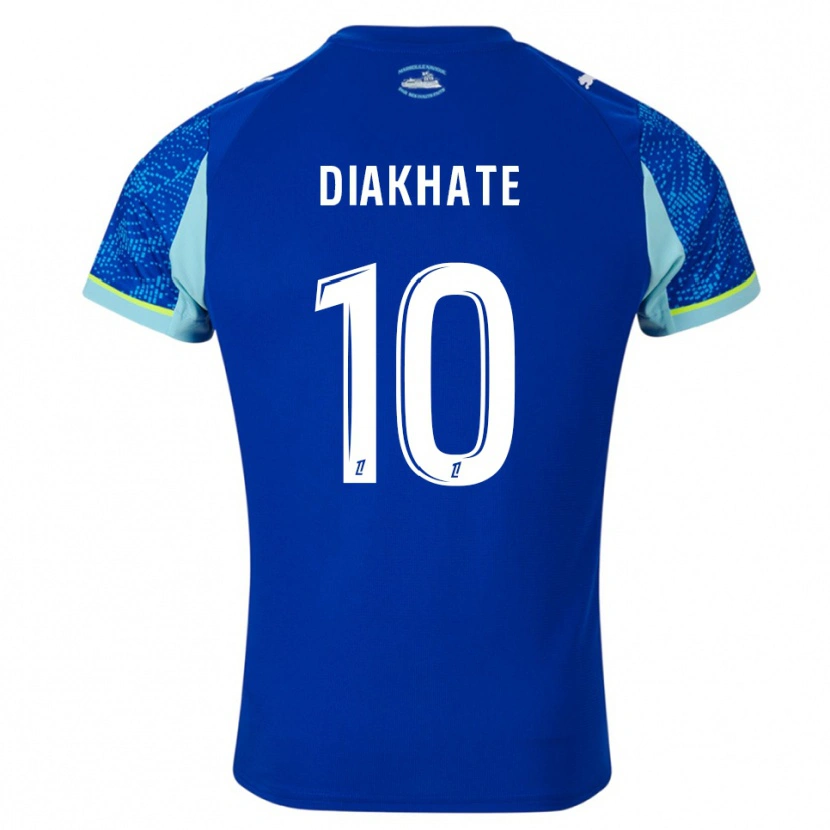 Danxen Damen Ndeye Awa Diakhaté #10 Himmelblau Weiß Ausweichtrikot Trikot 2025/26 T-Shirt