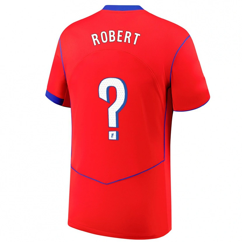 Danxen Damen Laure Robert #0 Rot Blau Weiß Ausweichtrikot Trikot 2025/26 T-Shirt