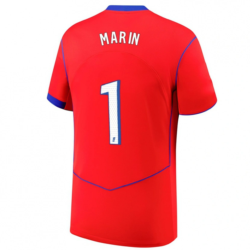 Danxen Damen Renato Marin #1 Rot Blau Weiß Ausweichtrikot Trikot 2025/26 T-Shirt