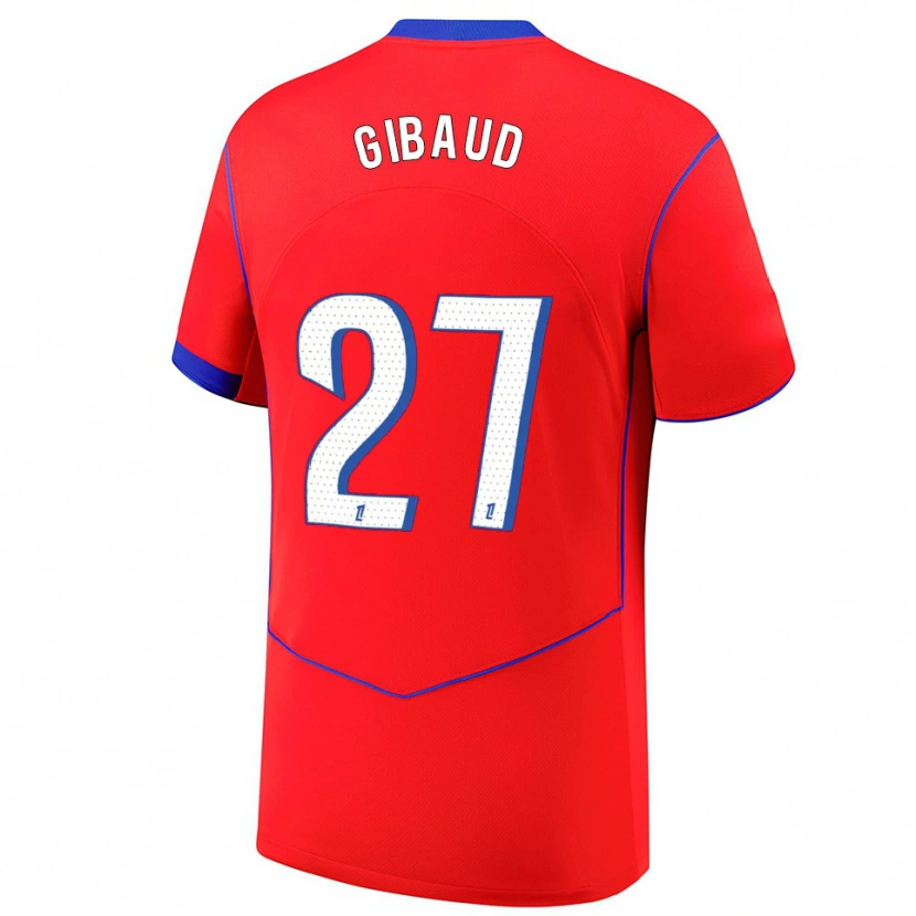 Danxen Damen Pierre Gibaud #27 Rot Blau Weiß Ausweichtrikot Trikot 2025/26 T-Shirt