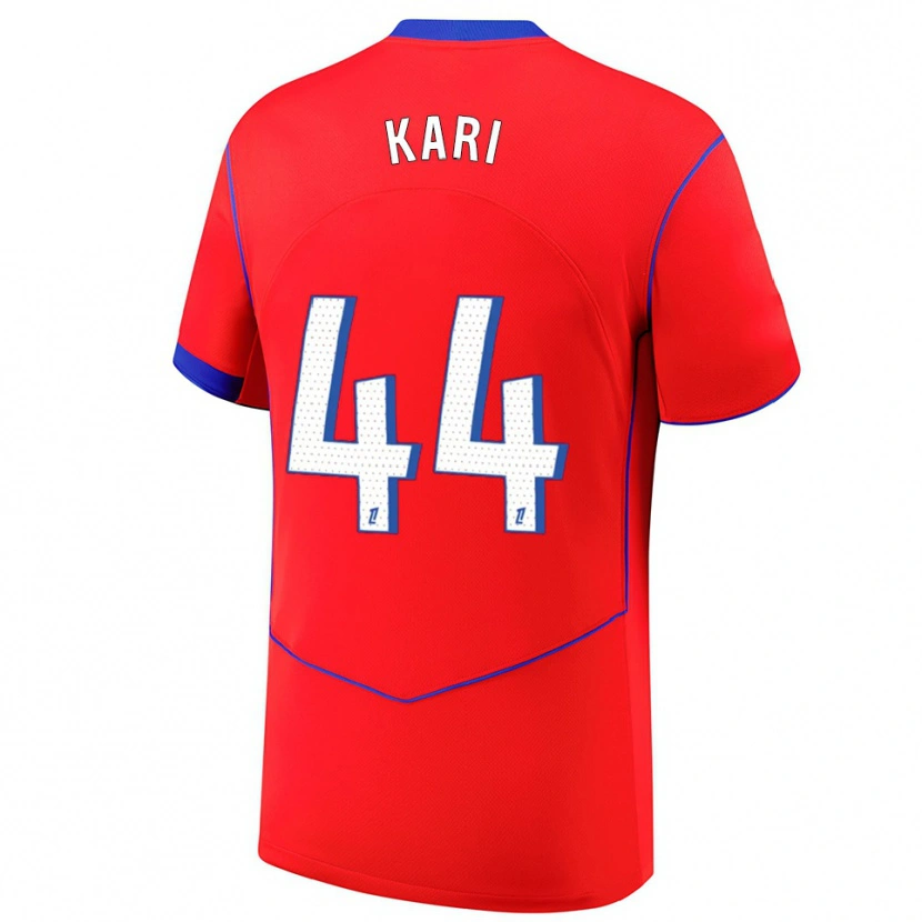 Danxen Damen Ayman Kari #44 Rot Blau Weiß Ausweichtrikot Trikot 2025/26 T-Shirt