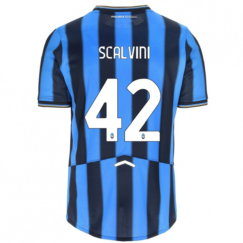 Danxen Kinder Giorgio Scalvini #42 Himmelblau Schwarz Heimtrikot Trikot 2025/26 T-Shirt