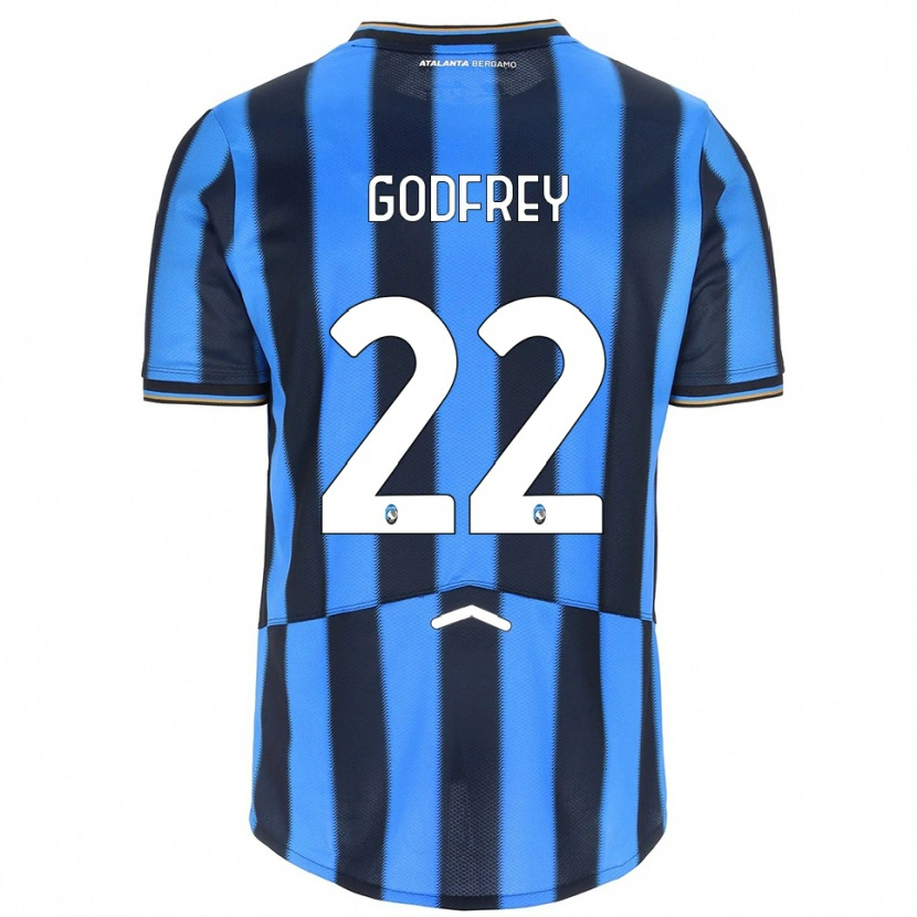 Danxen Kinder Ben Godfrey #22 Himmelblau Schwarz Heimtrikot Trikot 2025/26 T-Shirt
