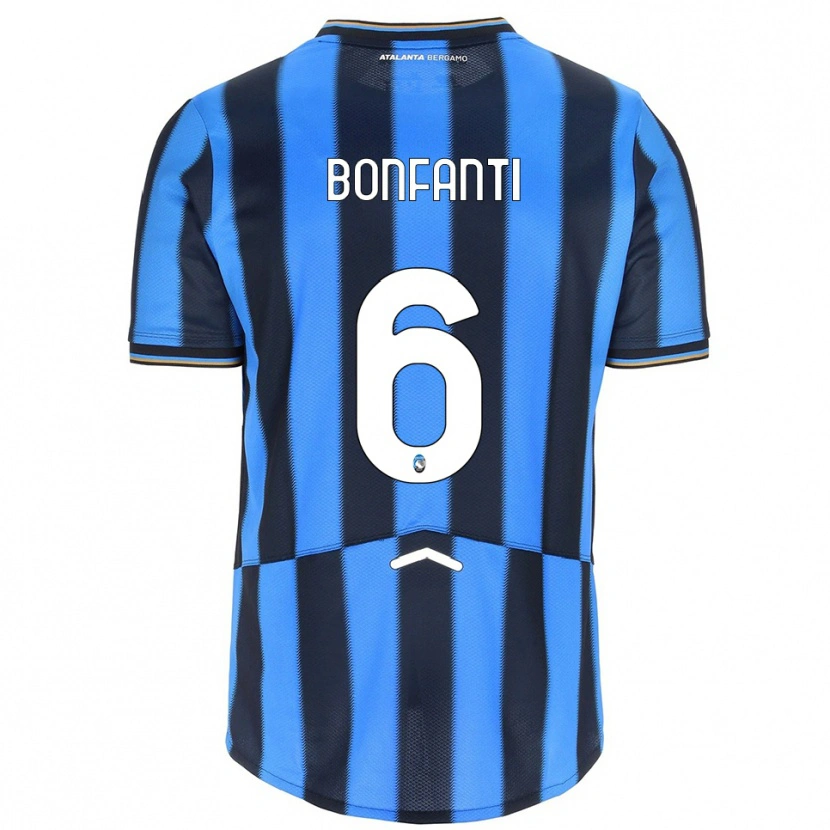 Danxen Kinder Giovanni Bonfanti #6 Himmelblau Schwarz Heimtrikot Trikot 2025/26 T-Shirt