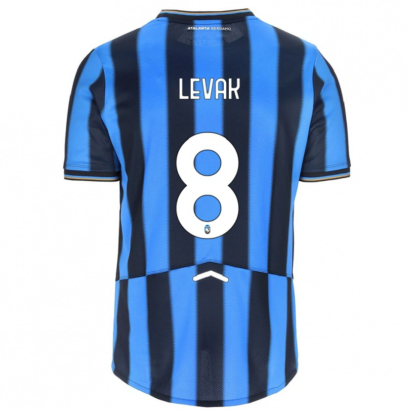 Danxen Kinder Sergej Levak #8 Himmelblau Schwarz Heimtrikot Trikot 2025/26 T-Shirt