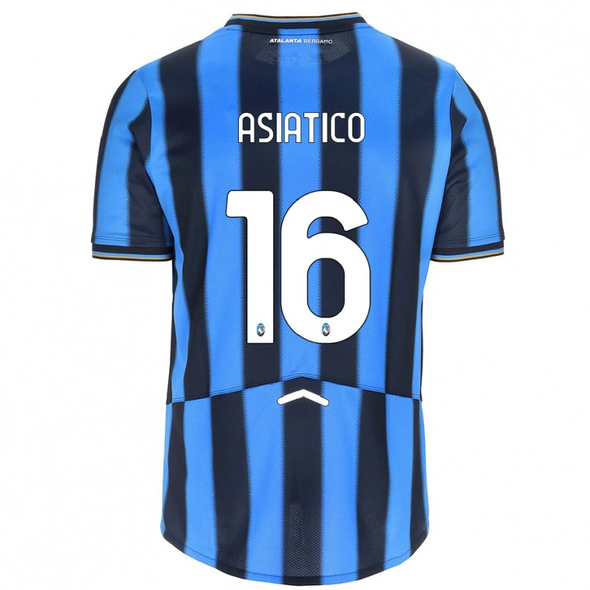 Danxen Kinder Pietro Asiatico #16 Himmelblau Schwarz Heimtrikot Trikot 2025/26 T-Shirt