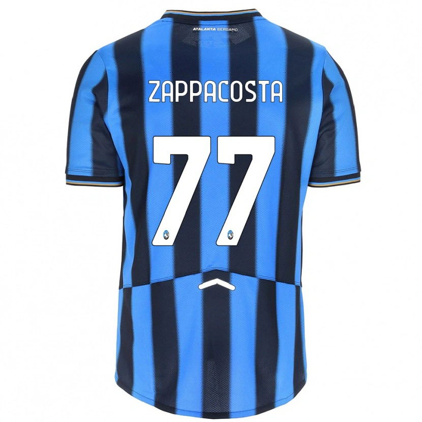 Danxen Kinder Davide Zappacosta #77 Himmelblau Schwarz Heimtrikot Trikot 2025/26 T-Shirt