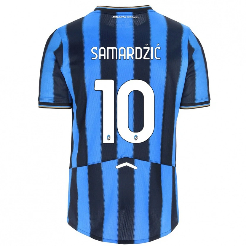 Danxen Kinder Lazar Samardžić #10 Himmelblau Schwarz Heimtrikot Trikot 2025/26 T-Shirt