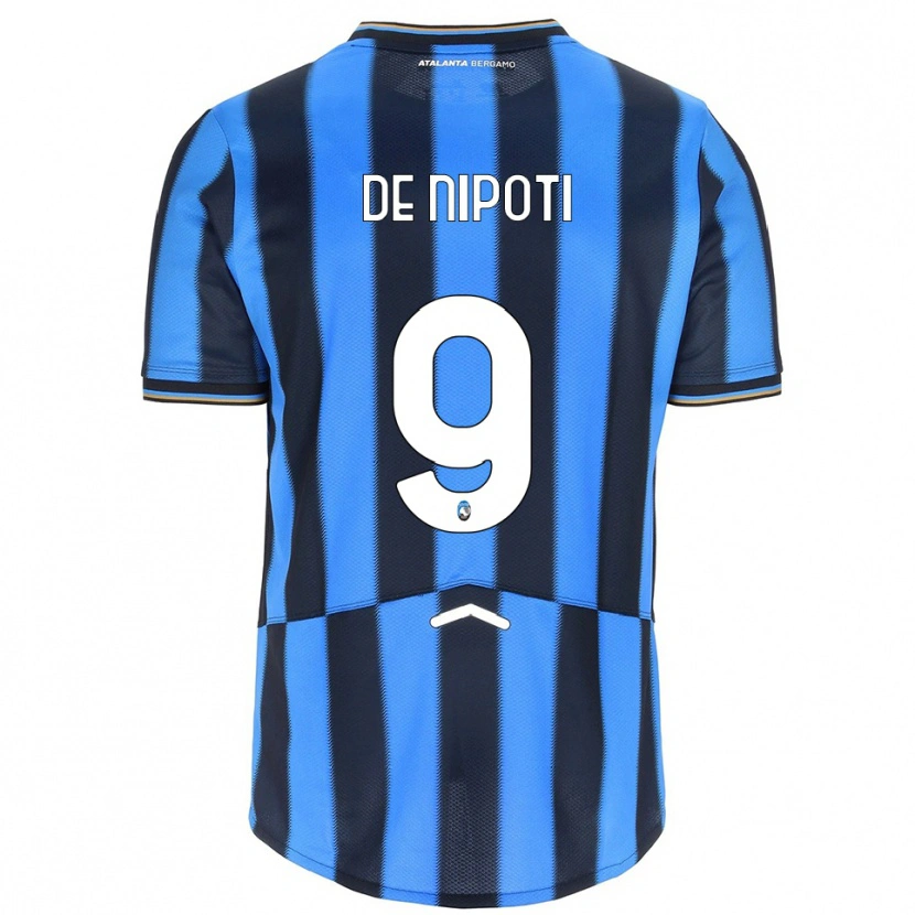 Danxen Kinder Tommaso De Nipoti #9 Himmelblau Schwarz Heimtrikot Trikot 2025/26 T-Shirt