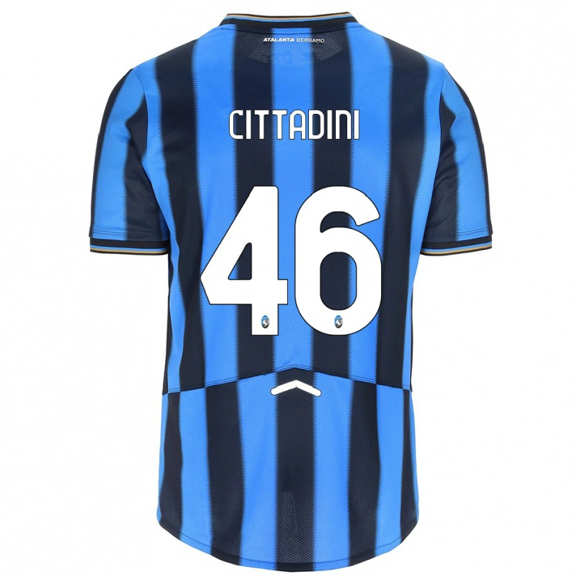 Danxen Kinder Giorgio Cittadini #46 Himmelblau Schwarz Heimtrikot Trikot 2025/26 T-Shirt