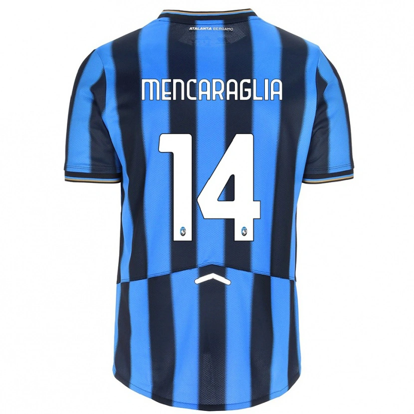 Danxen Kinder Filippo Mencaraglia #14 Himmelblau Schwarz Heimtrikot Trikot 2025/26 T-Shirt