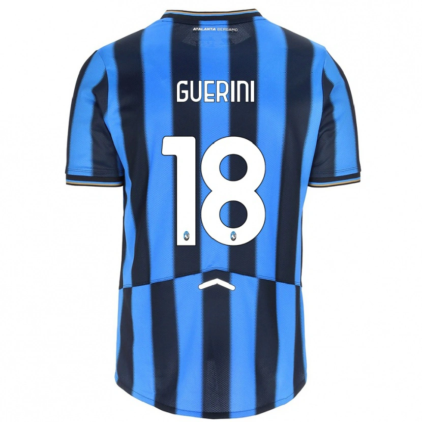 Danxen Kinder Alessio Guerini #18 Himmelblau Schwarz Heimtrikot Trikot 2025/26 T-Shirt
