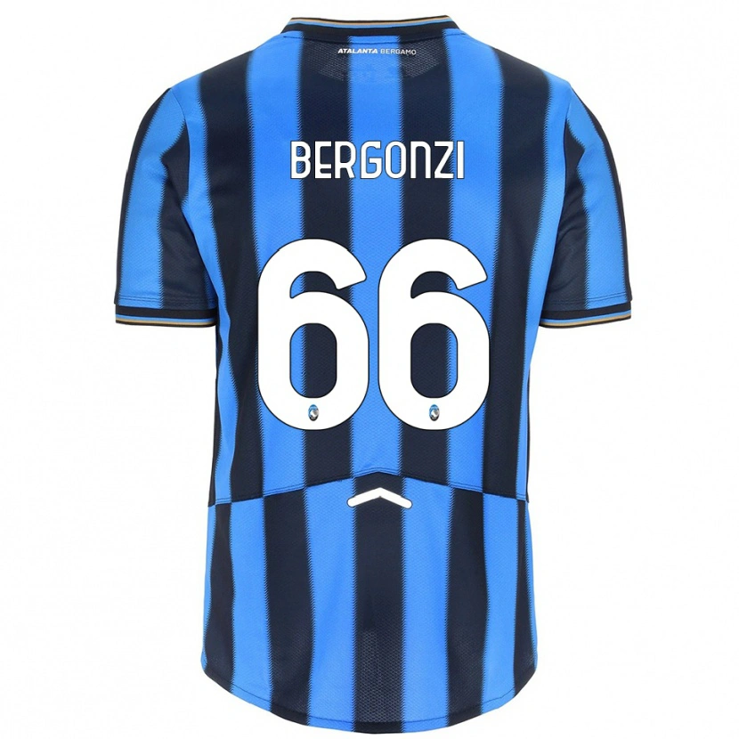 Danxen Kinder Federico Bergonzi #66 Himmelblau Schwarz Heimtrikot Trikot 2025/26 T-Shirt