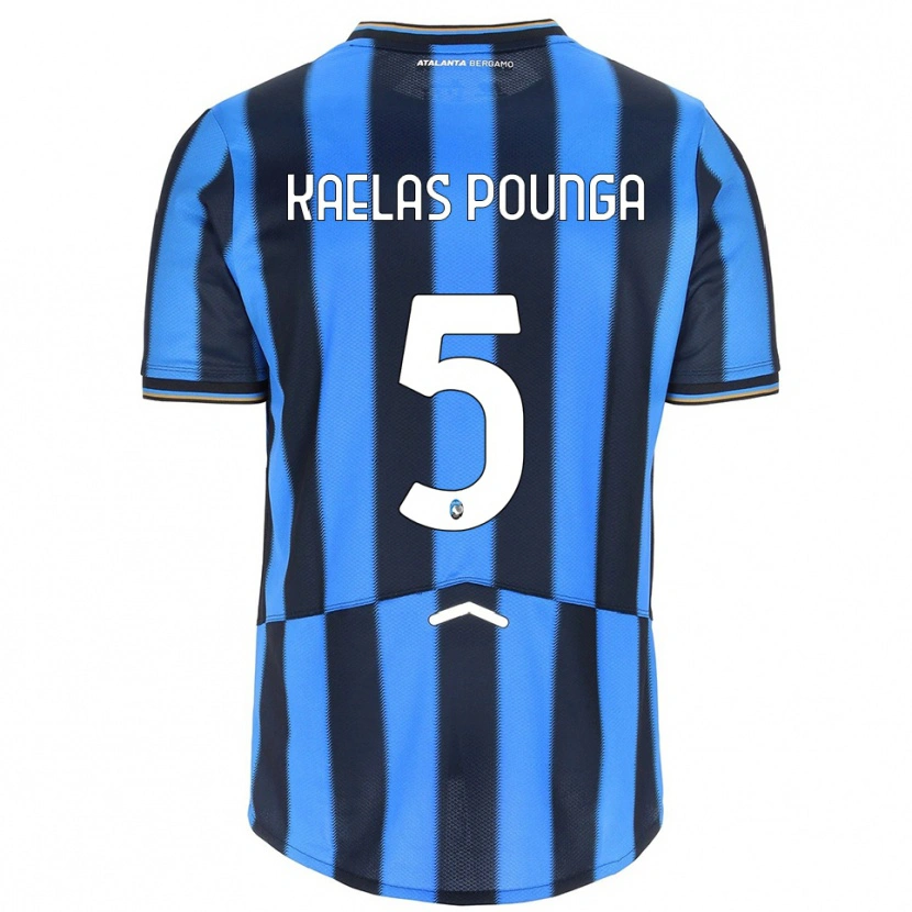 Danxen Kinder Digne Kaelas Pounga #5 Himmelblau Schwarz Heimtrikot Trikot 2025/26 T-Shirt