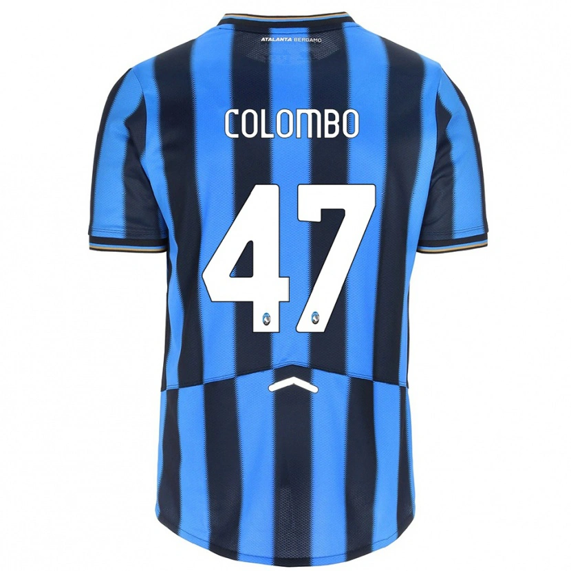 Danxen Kinder Matteo Colombo #47 Himmelblau Schwarz Heimtrikot Trikot 2025/26 T-Shirt