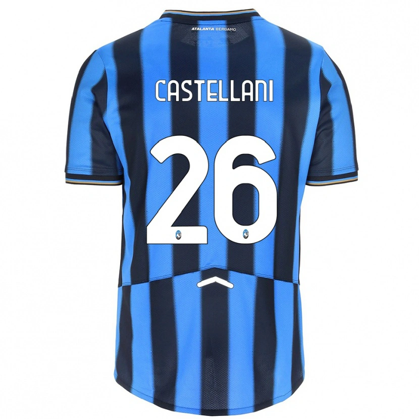 Danxen Kinder Eleonora Castellani #26 Himmelblau Schwarz Heimtrikot Trikot 2025/26 T-Shirt