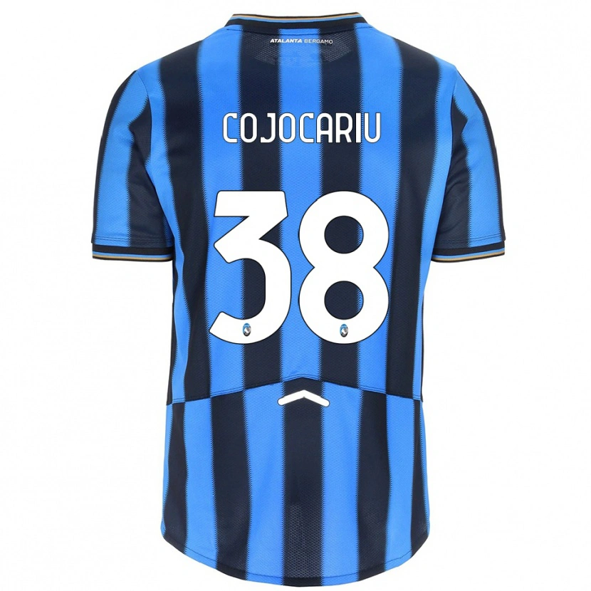 Danxen Kinder Raul Cojocariu #38 Himmelblau Schwarz Heimtrikot Trikot 2025/26 T-Shirt
