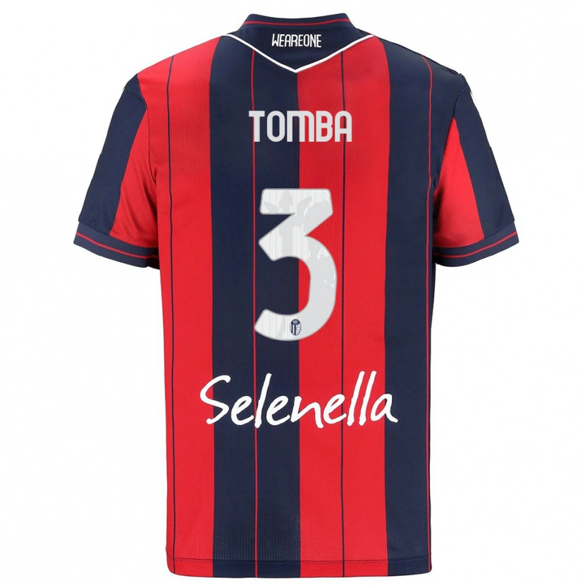 Danxen Kinder Davide Tomba #3 Rot Marineblau Heimtrikot Trikot 2025/26 T-Shirt