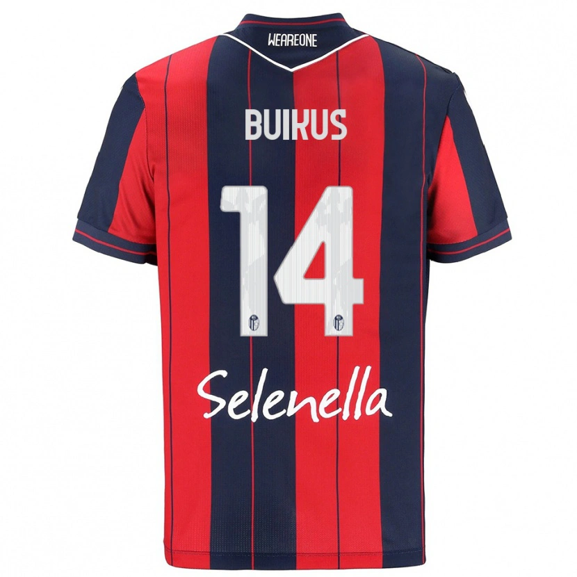 Danxen Kinder Adomas Buikus #14 Rot Marineblau Heimtrikot Trikot 2025/26 T-Shirt