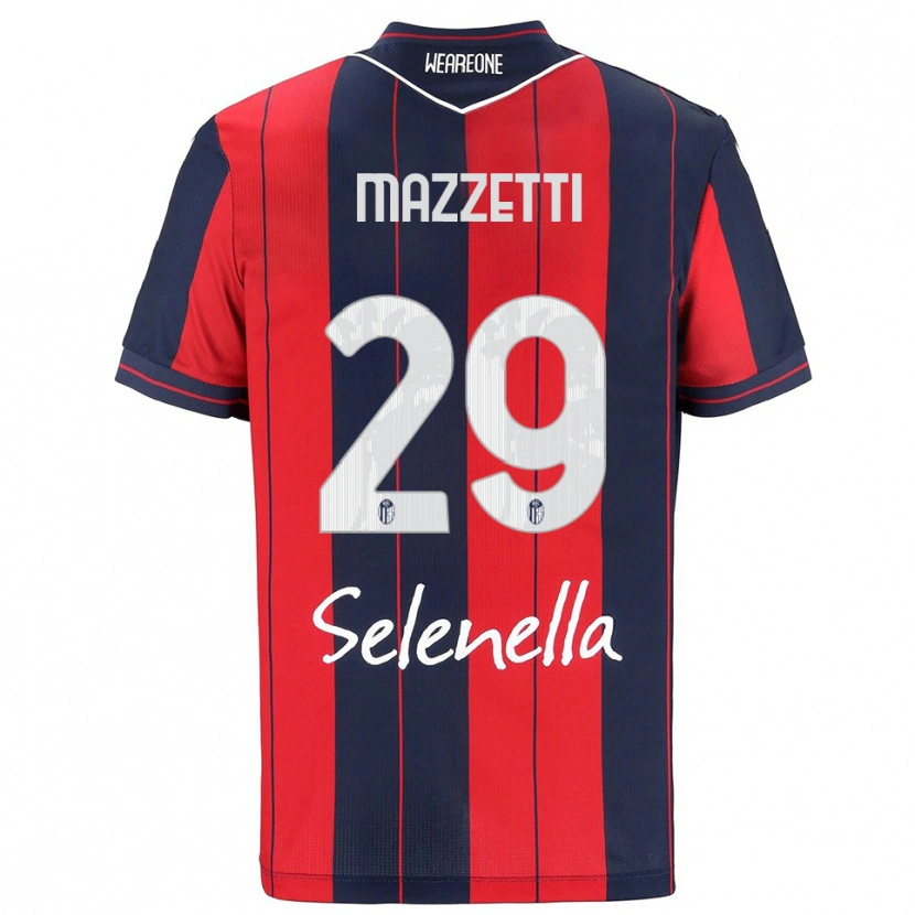 Danxen Kinder Gabriele Mazzetti #29 Rot Marineblau Heimtrikot Trikot 2025/26 T-Shirt