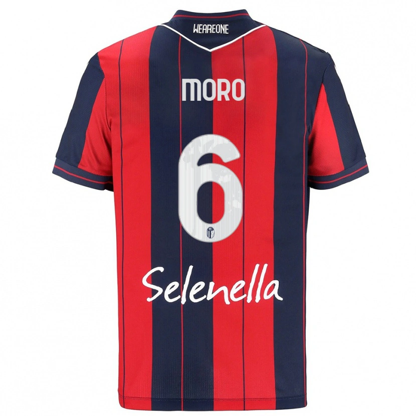 Danxen Kinder Nikola Moro #6 Rot Marineblau Heimtrikot Trikot 2025/26 T-Shirt