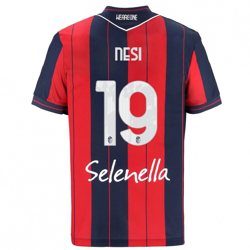 Danxen Kinder Luca Nesi #19 Rot Marineblau Heimtrikot Trikot 2025/26 T-Shirt