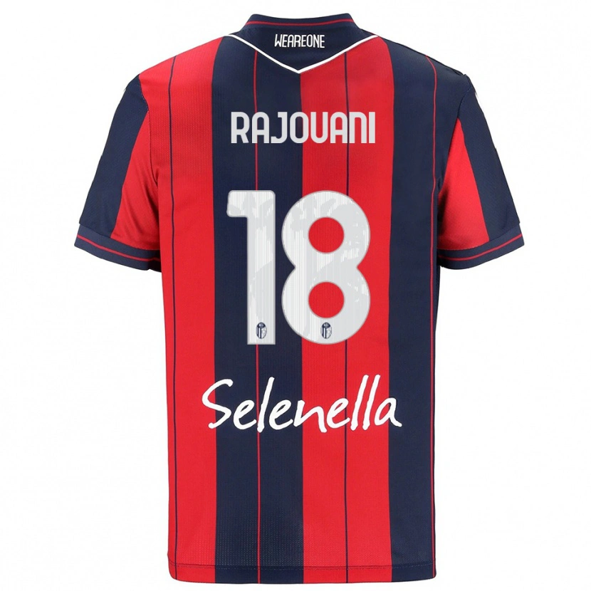 Danxen Kinder Yassir Rajouani #18 Rot Marineblau Heimtrikot Trikot 2025/26 T-Shirt