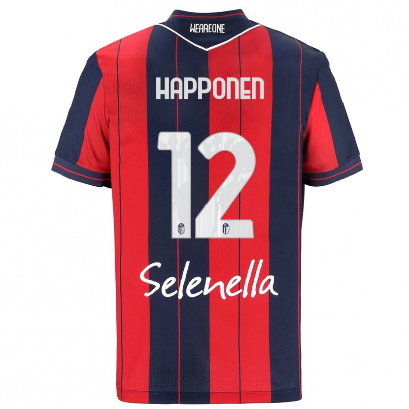 Danxen Kinder Ukko Happonen #12 Rot Marineblau Heimtrikot Trikot 2025/26 T-Shirt