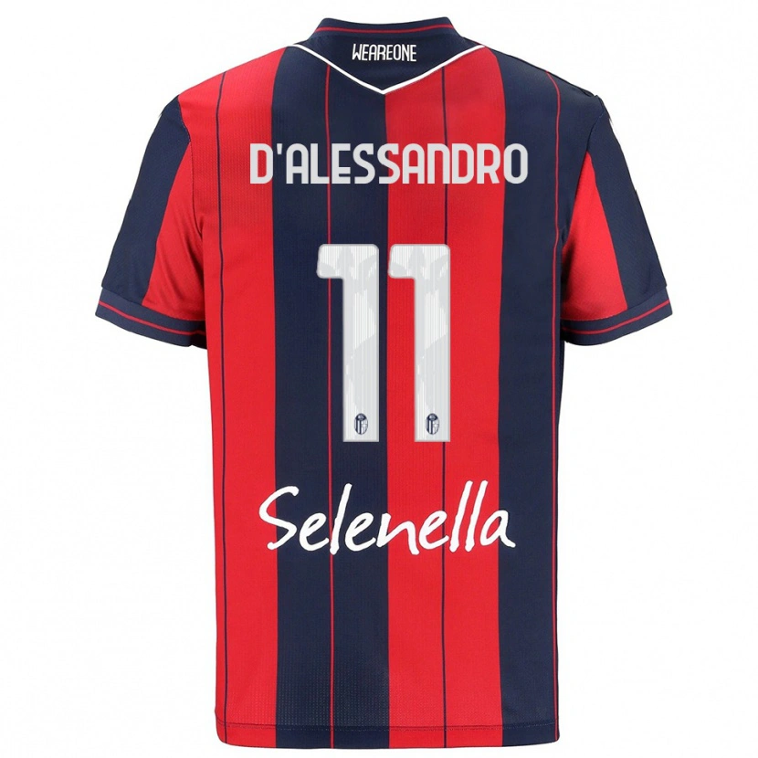 Danxen Kinder Giuliano D'alessandro #11 Rot Marineblau Heimtrikot Trikot 2025/26 T-Shirt