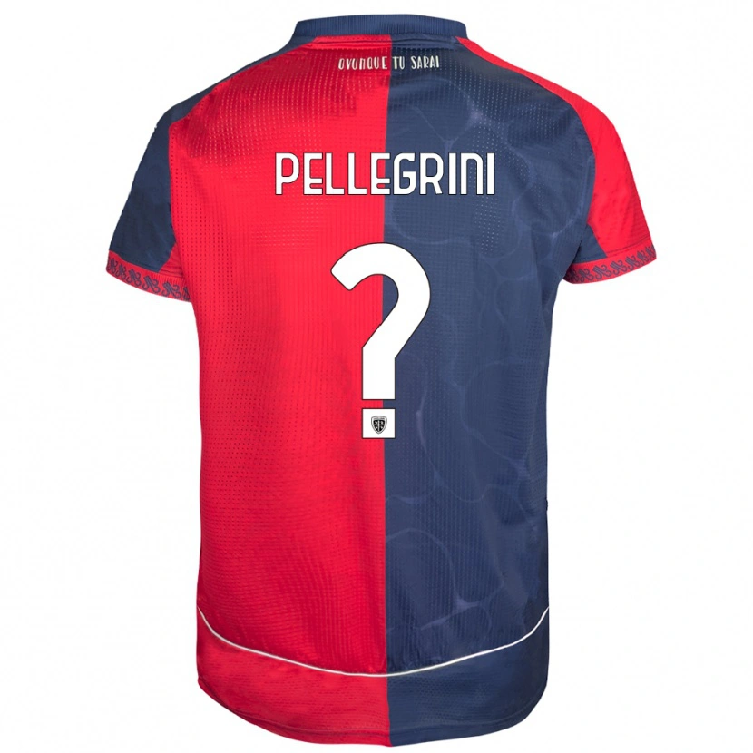 Danxen Kinder Nicolò Pellegrini #0 Rot Marineblau Heimtrikot Trikot 2025/26 T-Shirt