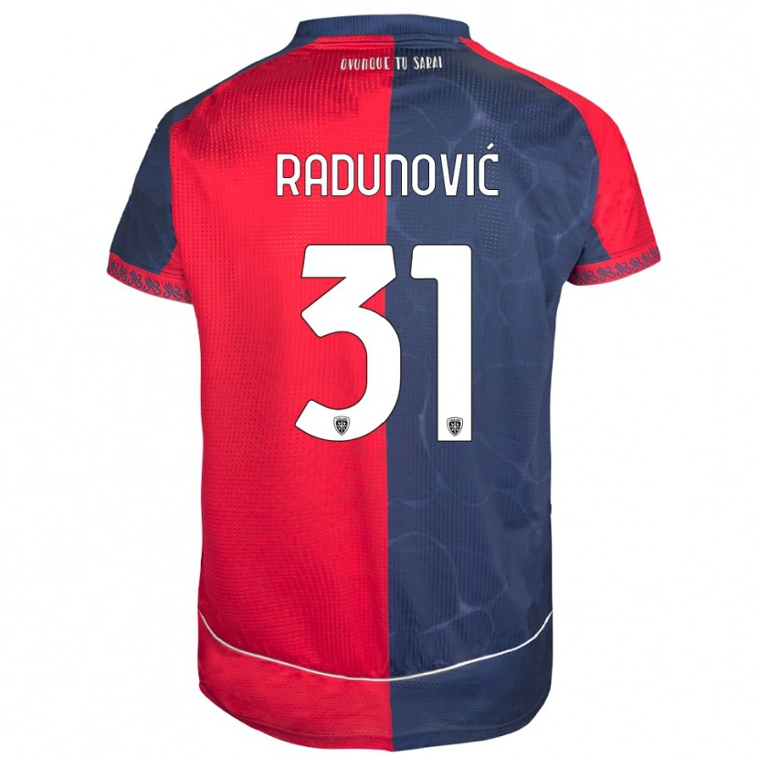 Danxen Kinder Boris Radunović #31 Rot Marineblau Heimtrikot Trikot 2025/26 T-Shirt